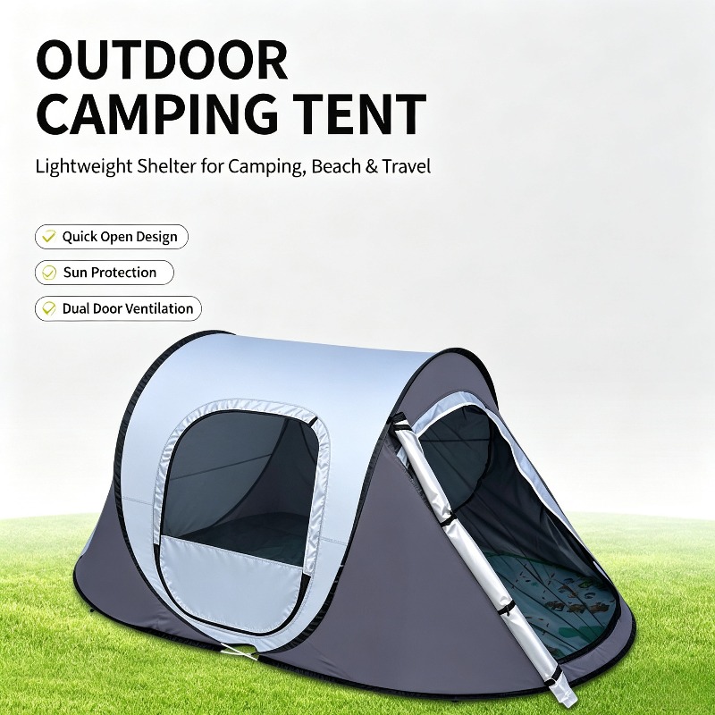 Outdoor Adventure Tent - Tenda Perahu Lipat Portabel yang Dapat