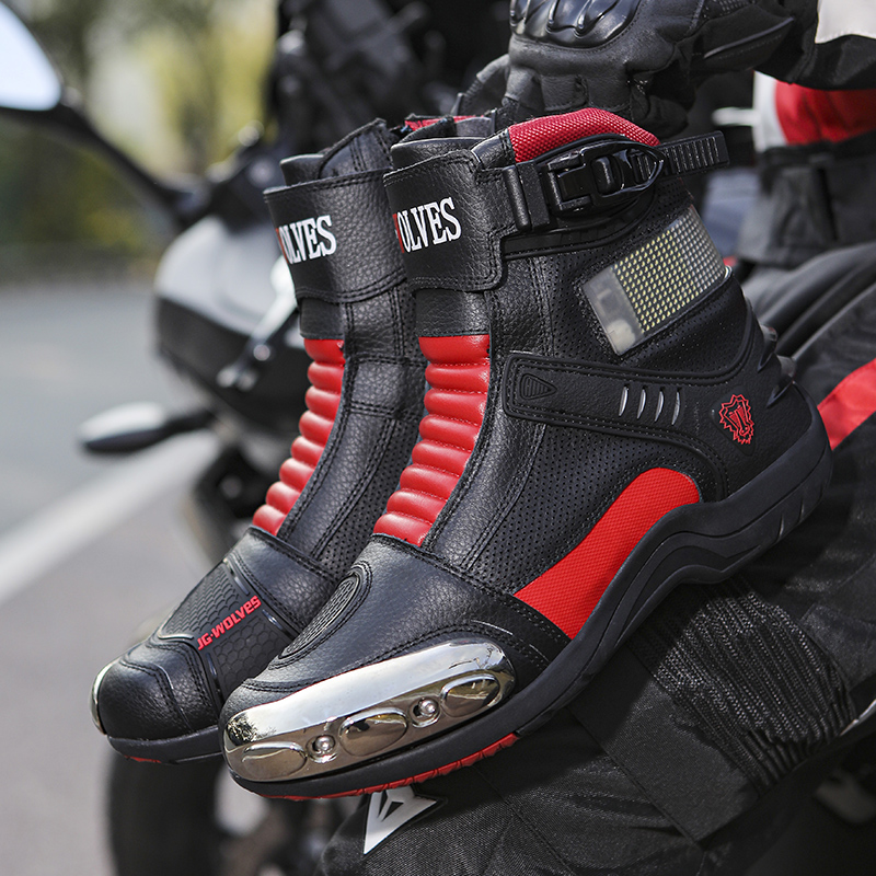 Outdoor Adventure Brand - JG.WOLVES Sepatu Motor Tahan Aus Anti-Selip