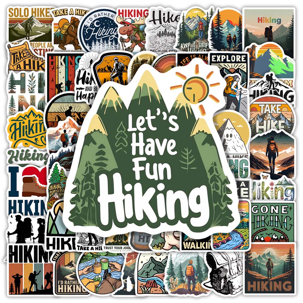 Outdoor Adventure Toys - Stiker Petualangan Luar Ruangan Keren, Stiker