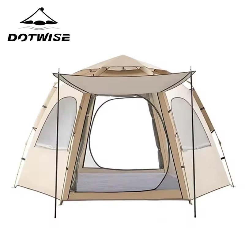Outdoor Adventure Tent - 5-9 orang, tenda lipat luar ruangan,