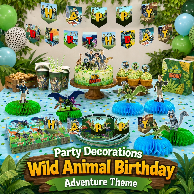 Outdoor Adventure Birthday Party - Piknik Ulang Tahun Wild Kratts Dekorasi