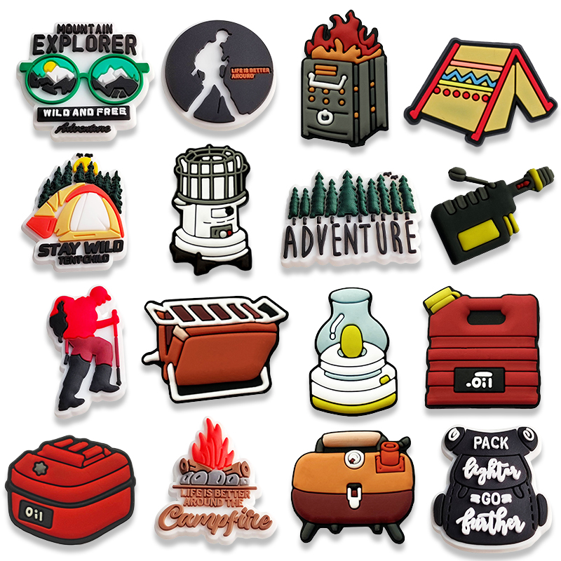 16 Buah Hiasan Sepatu Berkemah - Outdoor Adventure Birthday Party ulasan dan harga