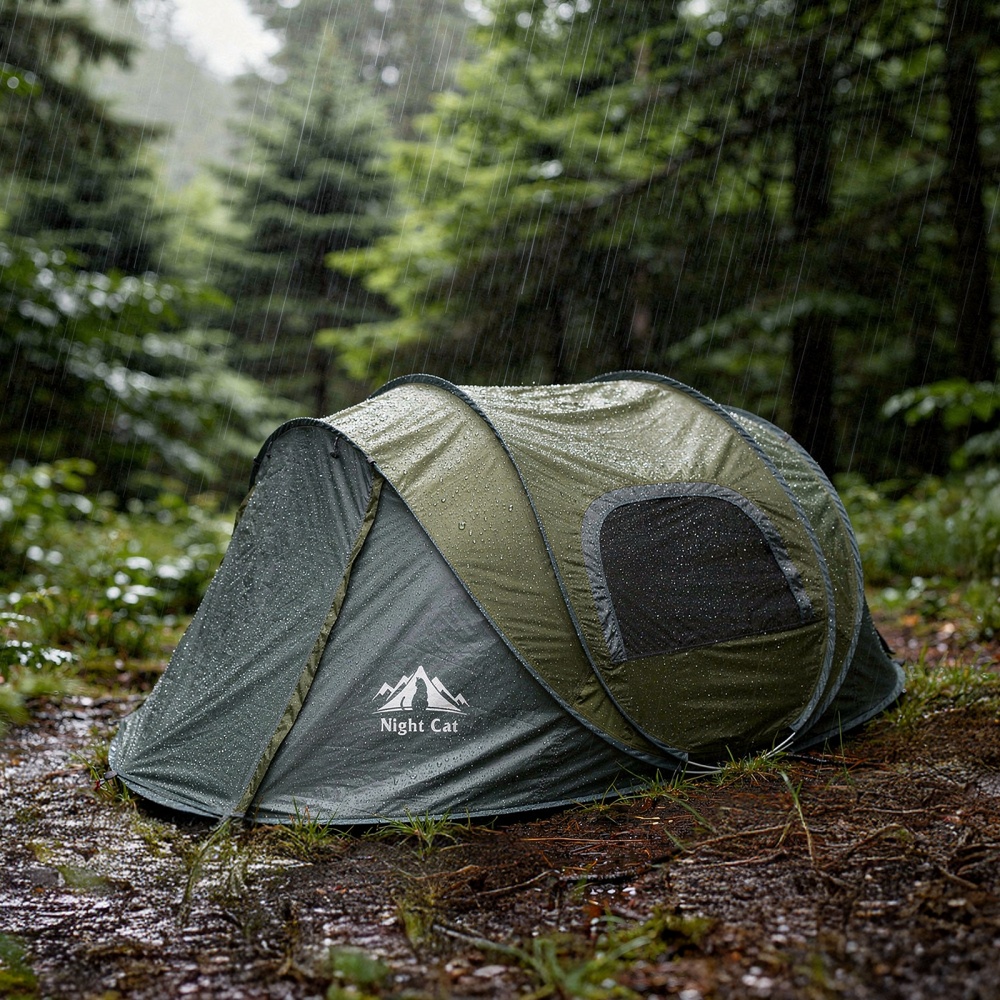 Tenda Pop Up Night Cat untuk 2 - Outdoor Adventure Tent ulasan dan harga