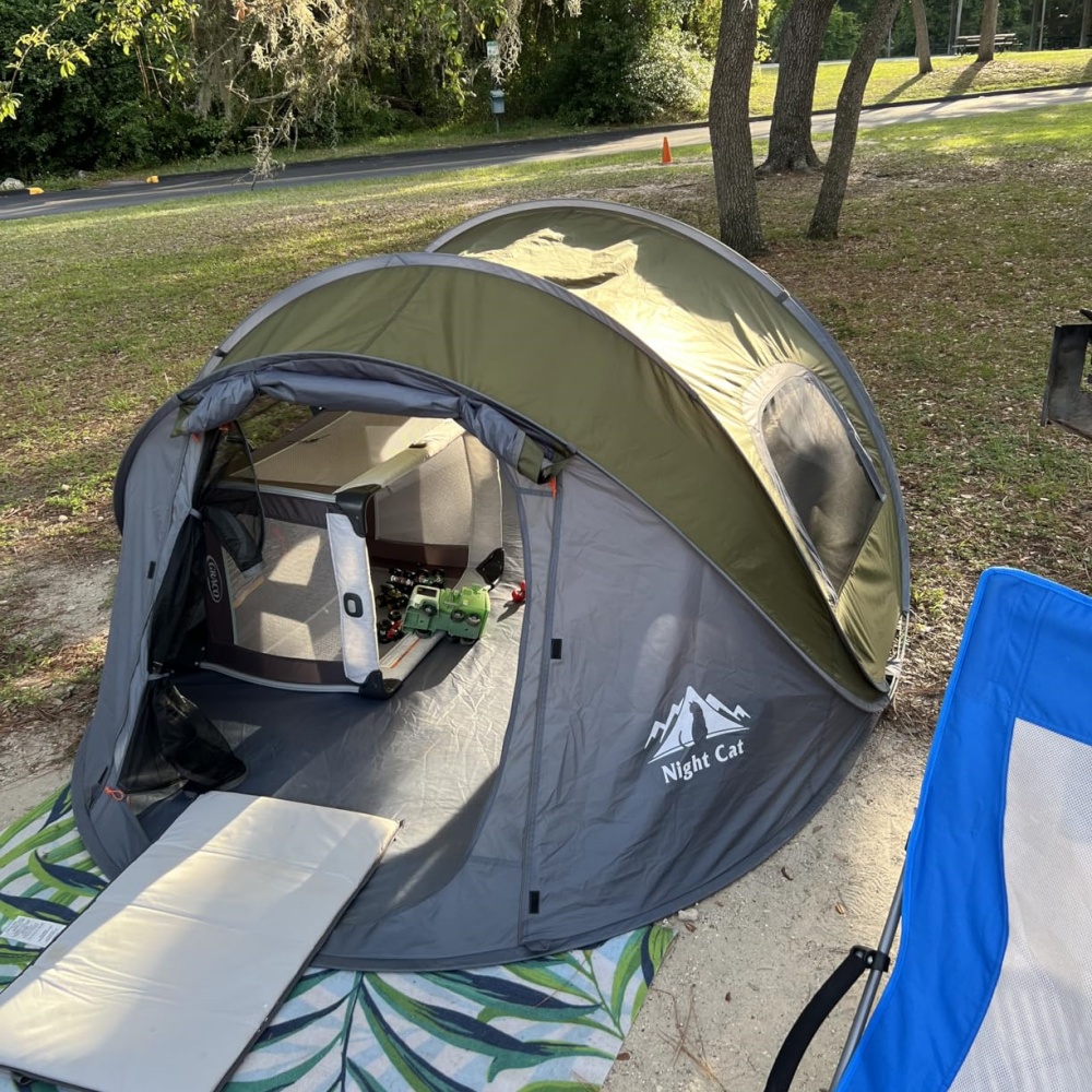 Tenda Pop Up Night Cat untuk 2 - Outdoor Adventure Tent ulasan dan harga