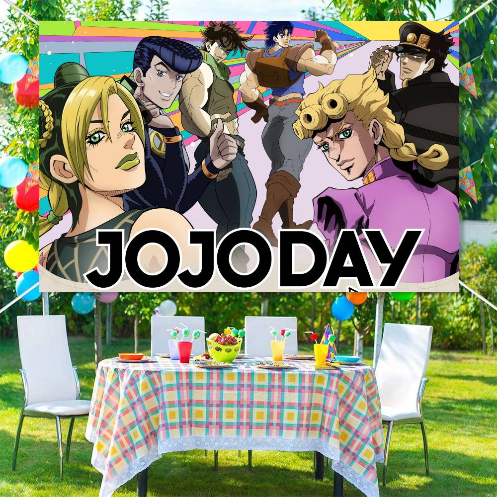 Anime Jepang JoJo S Bizarre Ad - Outdoor Adventure Birthday Party ulasan dan harga