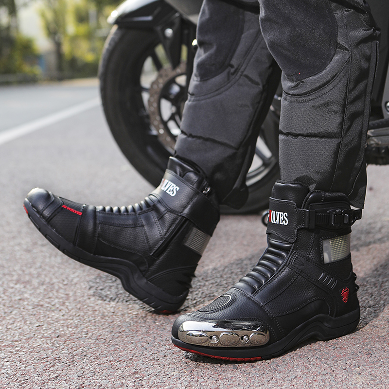 JG.WOLVES Sepatu Motor Tahan A - Outdoor Adventure Brand ulasan dan harga