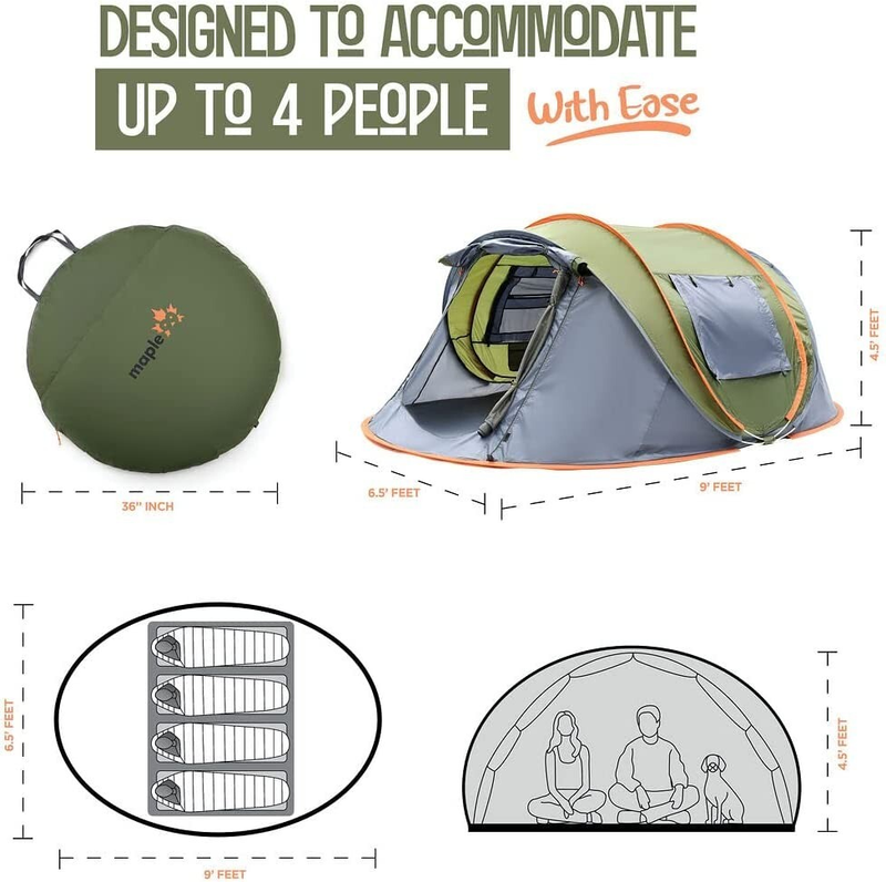 Tenda Camping - Tenda Pop Up M - Outdoor Adventure Tent ulasan dan harga