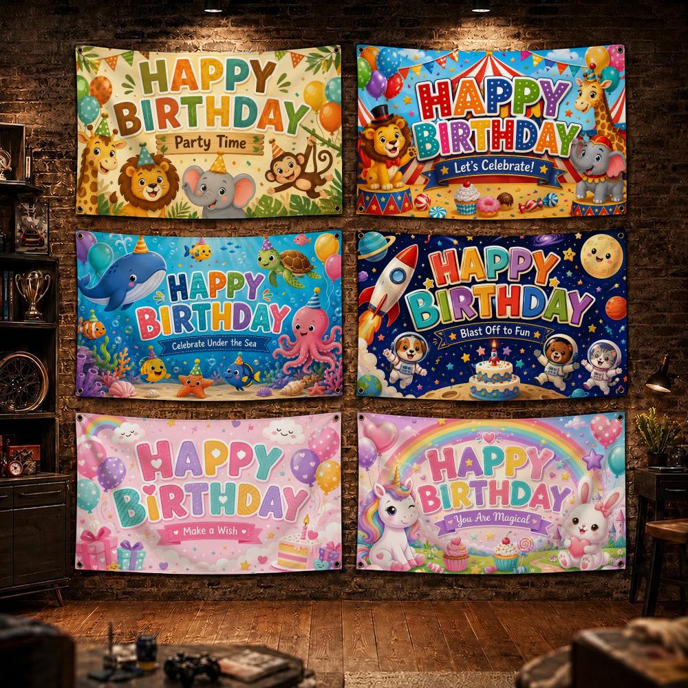 Bendera Pesta Ulang Tahun Bert - Outdoor Adventure Birthday Party ulasan dan harga