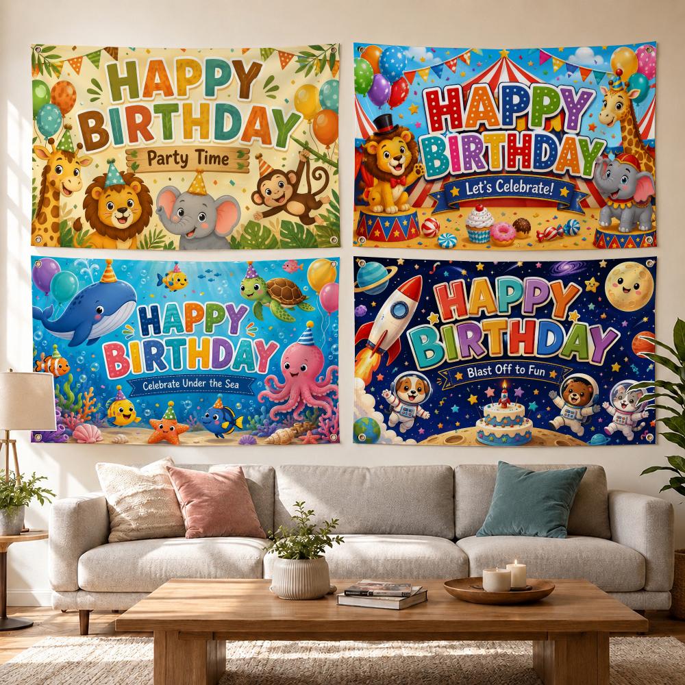 Bendera Pesta Ulang Tahun Bert - Outdoor Adventure Birthday Party ulasan dan harga