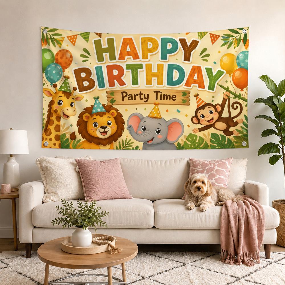Bendera Pesta Ulang Tahun Bert - Outdoor Adventure Birthday Party ulasan dan harga