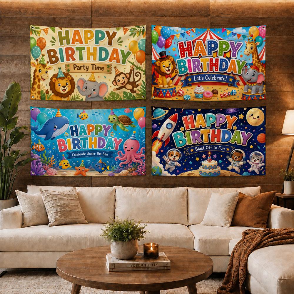 Bendera Pesta Ulang Tahun Bert - Outdoor Adventure Birthday Party ulasan dan harga