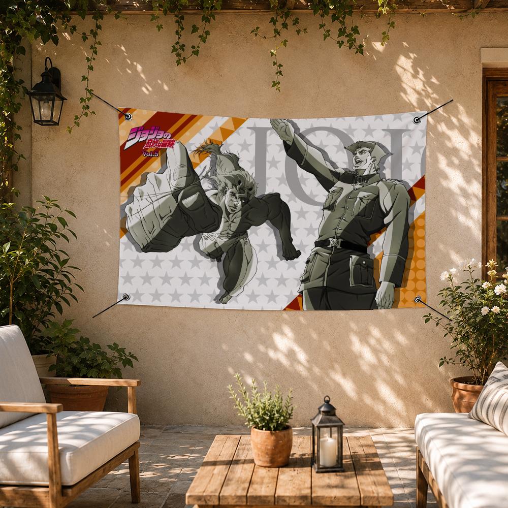 Bendera JoJo's Bizarre Adventu - Outdoor Adventure Background ulasan dan harga