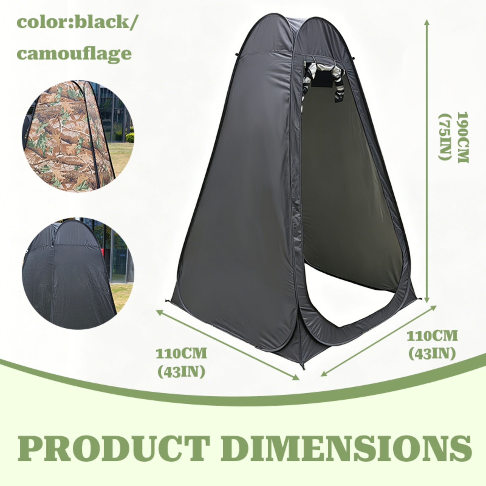 1-Paket Tenda Ganti Pakaian Po - Outdoor Adventure Tent ulasan dan harga