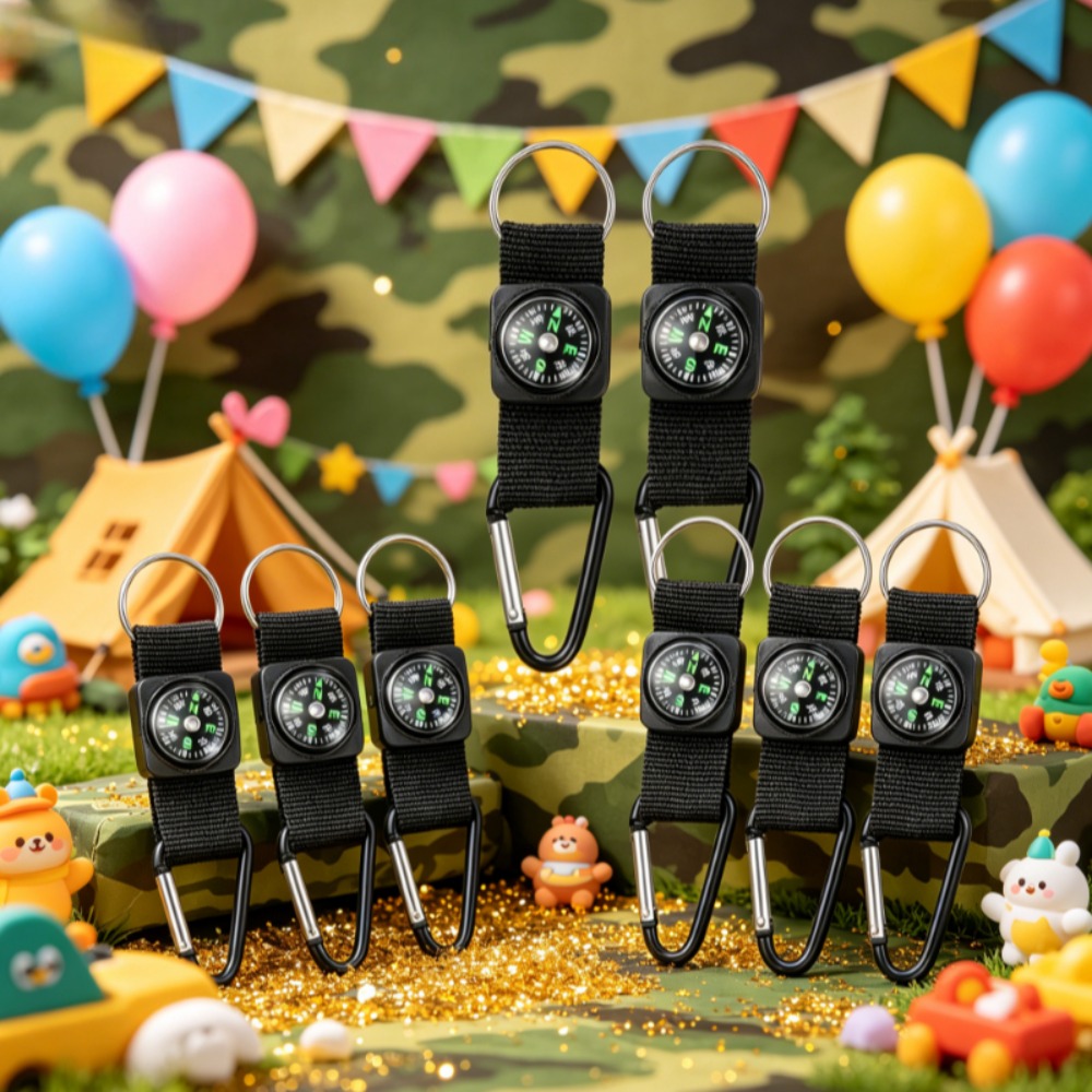 6 Buah Kompas untuk Klip Sabuk - Outdoor Adventure Birthday Party ulasan dan harga