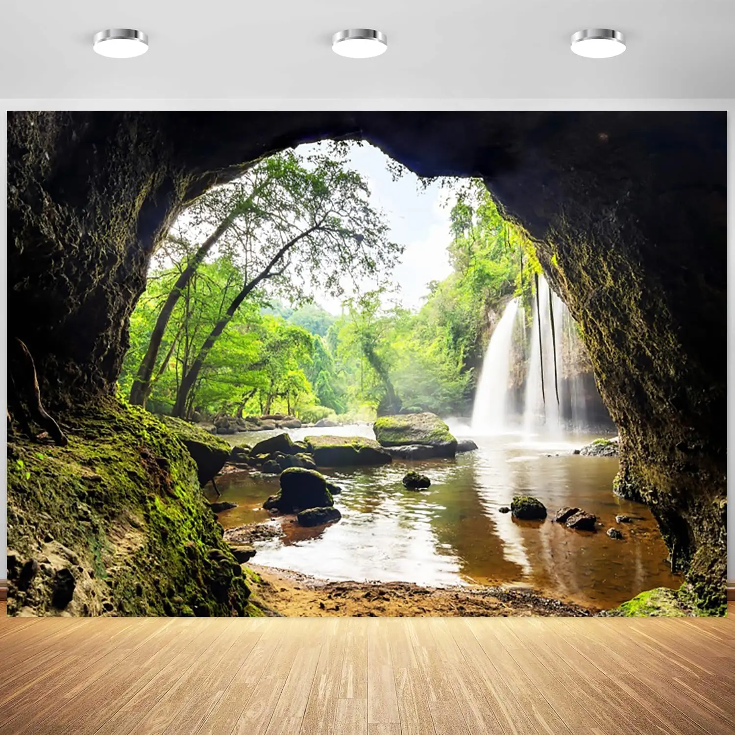 Hutan Air Terjun Gunung Gua Po - Outdoor Adventure Background ulasan dan harga