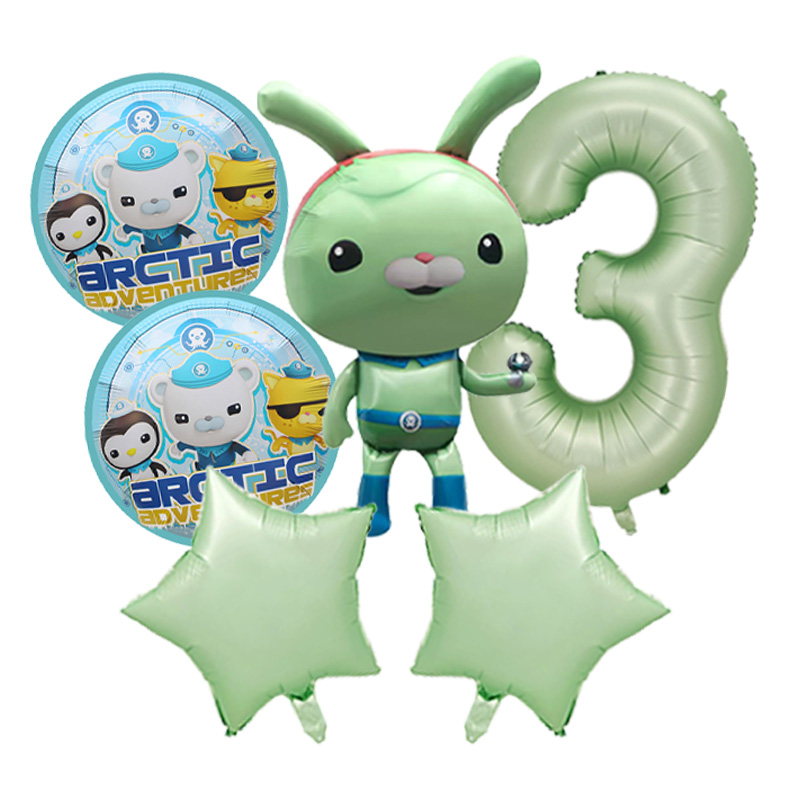 Set Balon Foil Octonauts Petua - Outdoor Adventure Birthday Party ulasan dan harga