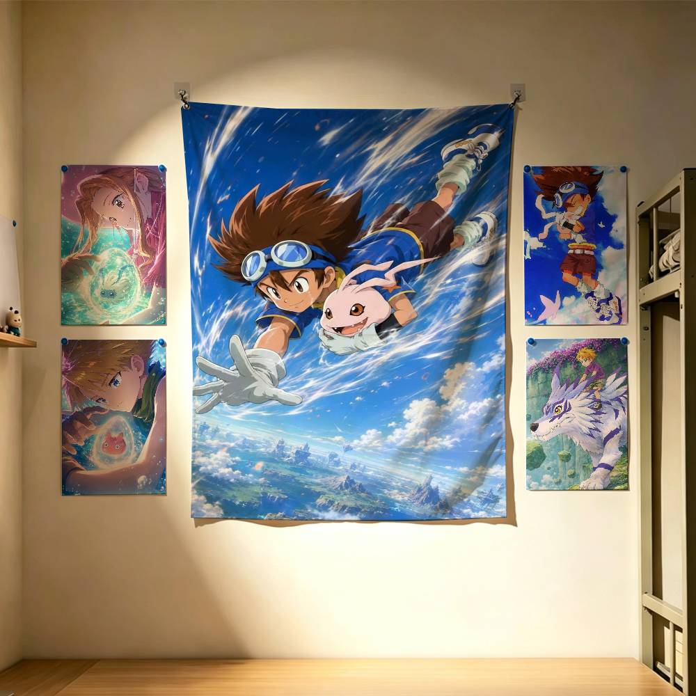 Bendera Digimon Adventure yang - Outdoor Adventure Background ulasan dan harga