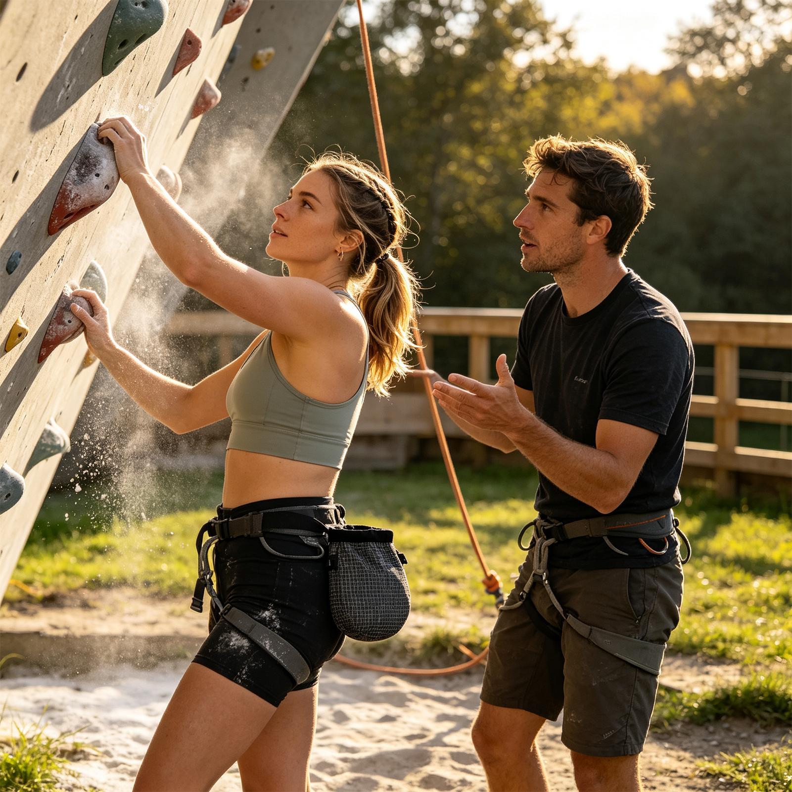 Tas Kapur Panjat Tebing dengan - Chalk Bag Bouldering ulasan dan harga