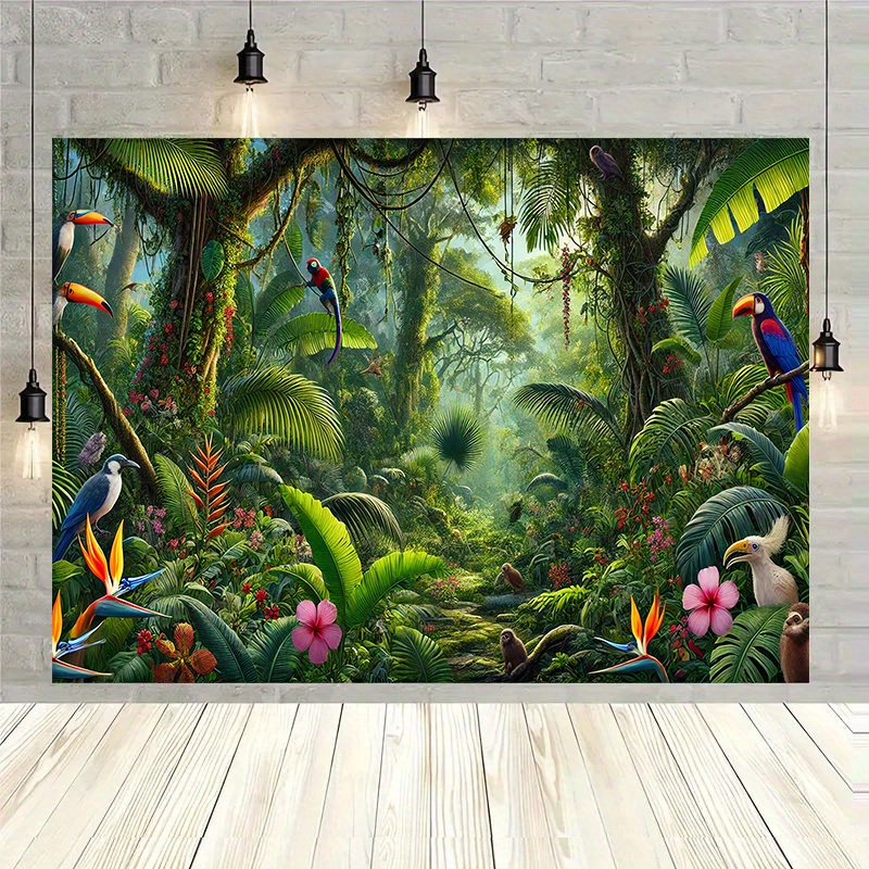 1 Buah Dekorasi Latar Belakang - Outdoor Adventure Birthday Party ulasan dan harga