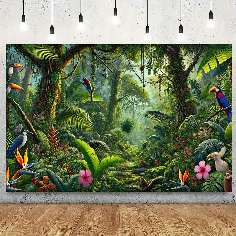 1 Buah Dekorasi Latar Belakang - Outdoor Adventure Birthday Party ulasan dan harga